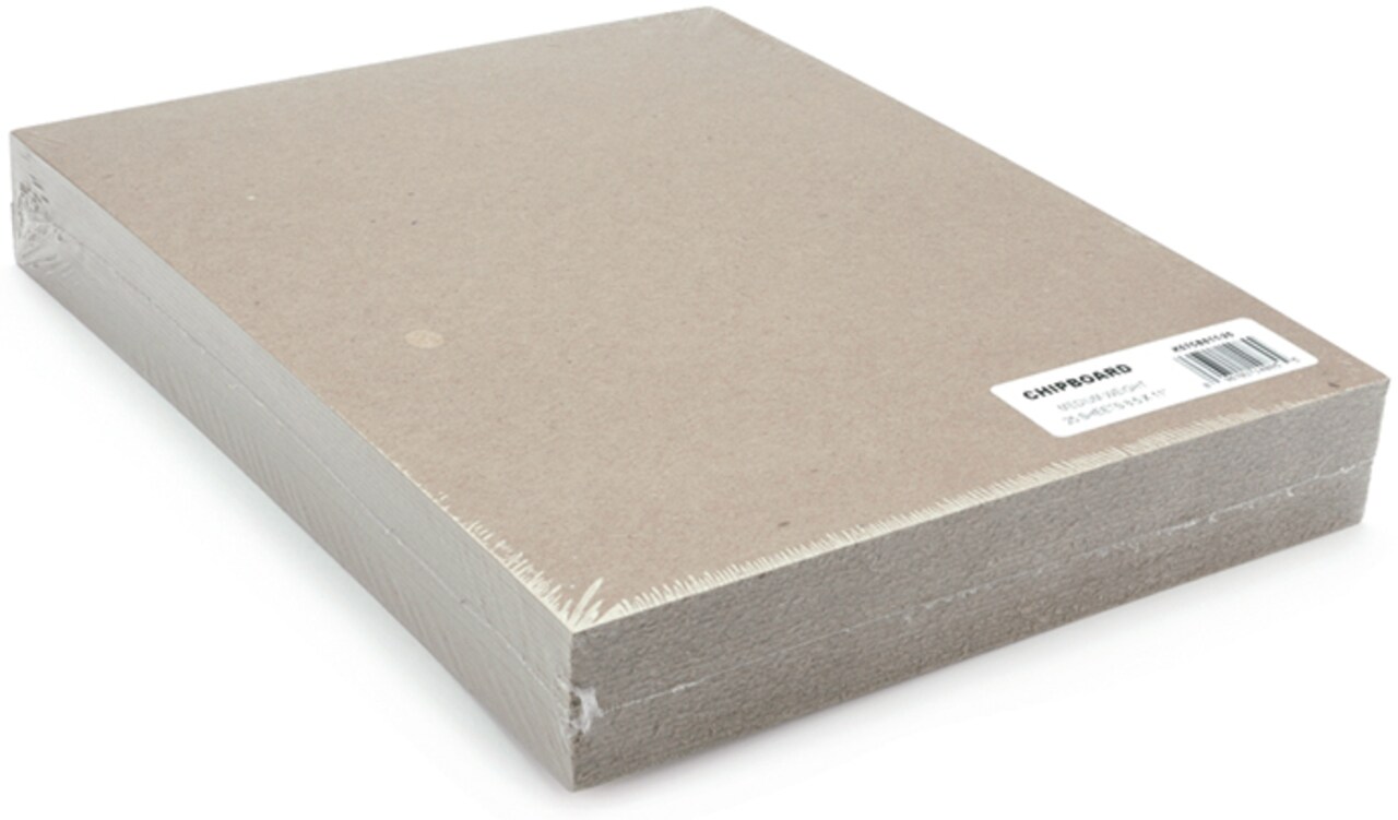 Grafix Medium Weight Chipboard Sheets 8.5"X11" 25/Pkg-Natural